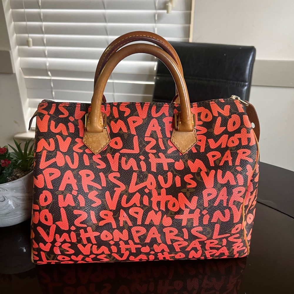 Monogram Graffiti Speedy 30 Orange